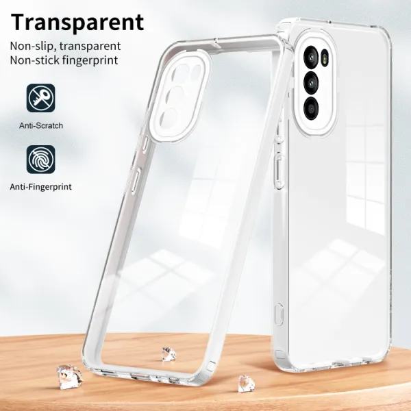 CRYSTAL Ochranný kryt Motorola Moto G52 biely