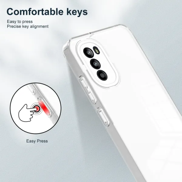 CRYSTAL Ochranný kryt Motorola Moto G52 biely