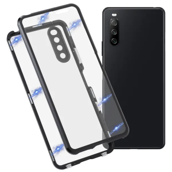 Magnetický kryt 360 pre Sony Xperia 10 III čierny