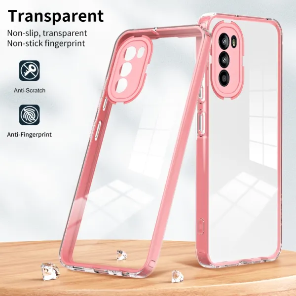 CRYSTAL Ochranný kryt Motorola Moto G52 ružový