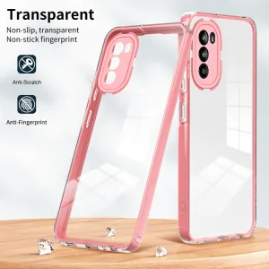 CRYSTAL Ochranný kryt Motorola Moto G52 ružový