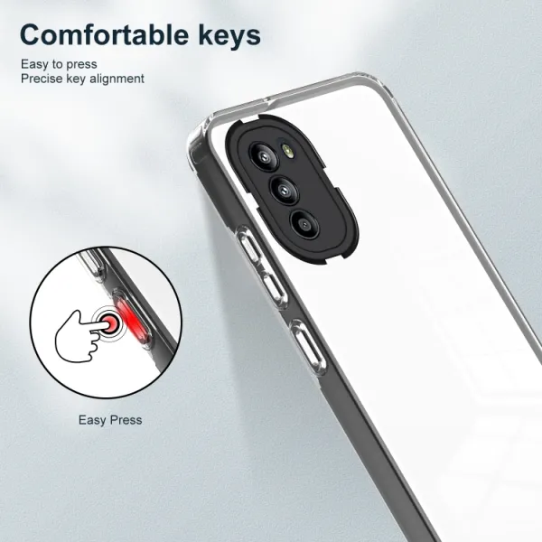 CRYSTAL Ochranný kryt Motorola Moto G52 čierny