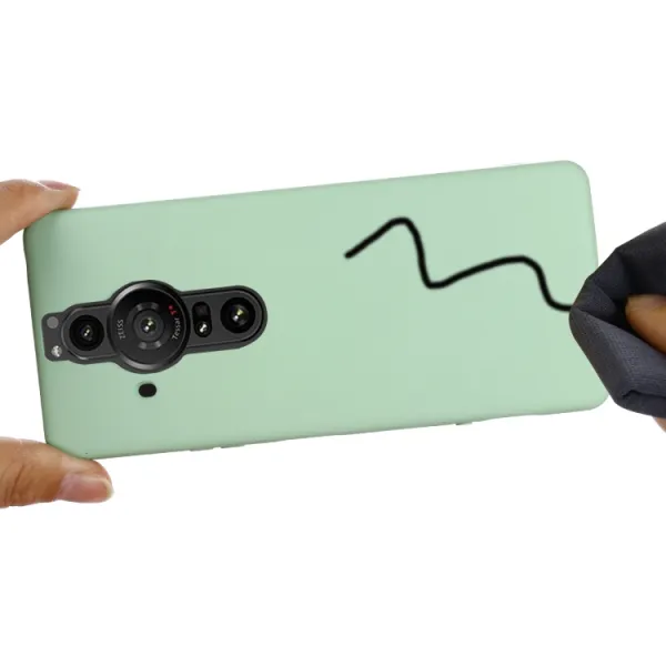 RUBBER Ochranný kryt pre Sony Xperia Pro-I zelený