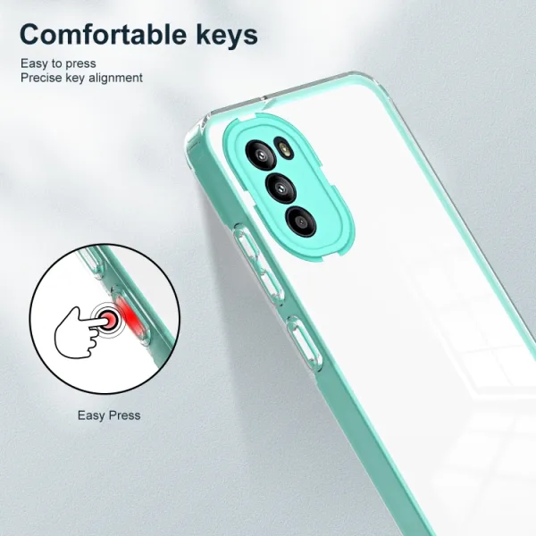 CRYSTAL Ochranný kryt Motorola Moto G52 zelený