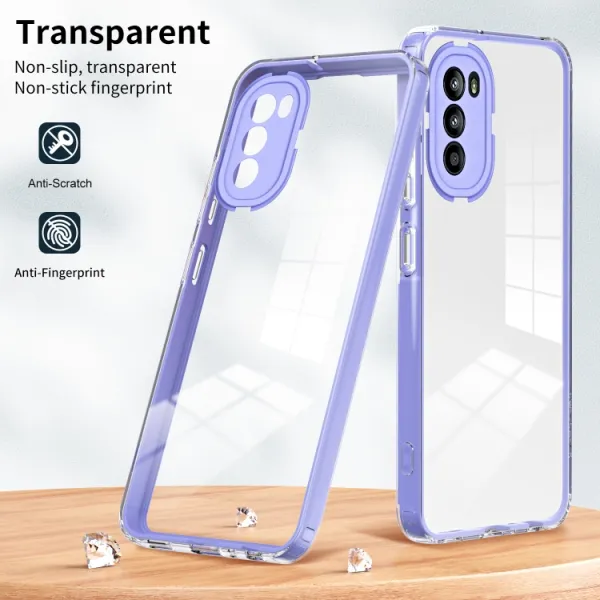 CRYSTAL Ochranný kryt Motorola Moto G52 fialový