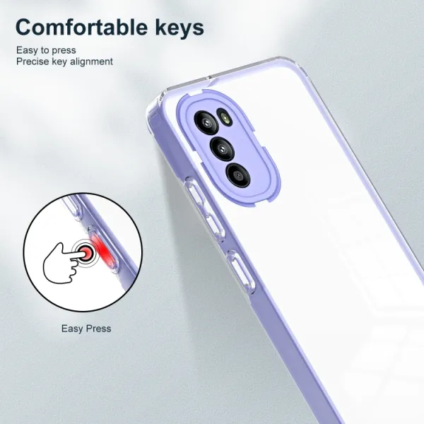 CRYSTAL Ochranný kryt Motorola Moto G52 fialový