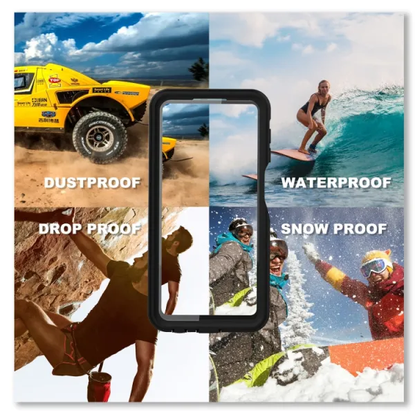SOLID Obojstranný kryt pre Samsung Galaxy A23 / A23 5G čierny