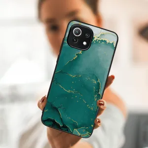 MY ART Ochranný kryt Xiaomi Mi 11 Lite / 11 Lite 5G / 11 Lite NE 5G -GREEN MARBLE (145)