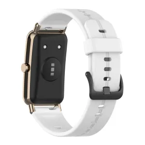 SILICONE Remienok pre Huawei Watch Fit mini biely