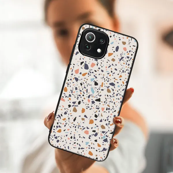 MY ART Ochranný kryt Xiaomi Mi 11 Lite / 11 Lite 5G / 11 Lite NE 5G -BEIGE TERRAZZO (162)