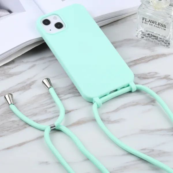 ROPE Kryt so šnúrkou Apple iPhone 14 mentolový