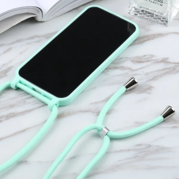 ROPE Kryt so šnúrkou Apple iPhone 14 mentolový
