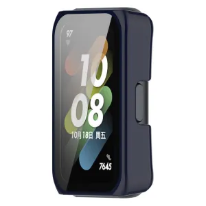 Plastový kryt s ochranným sklom pre Huawei Watch Fit mini modrý