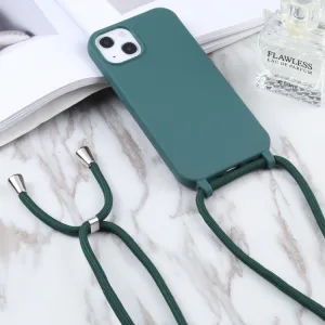 ROPE Kryt so šnúrkou Apple iPhone 14 Plus zelený