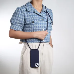 ROPE Kryt so šnúrkou Apple iPhone 14 Plus modrý