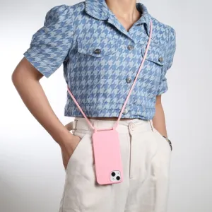 ROPE Kryt so šnúrkou Apple iPhone 14 Plus ružový