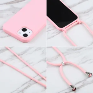 ROPE Kryt so šnúrkou Apple iPhone 14 Pro Max ružový