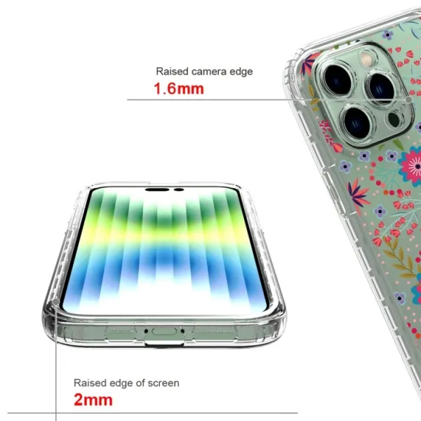 DUAL ART Odolný kryt Apple iPhone 14 Pro Max FLOWERS