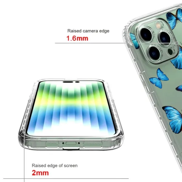 DUAL ART Odolný kryt Apple iPhone 14 Pro Max BUTTERFLY