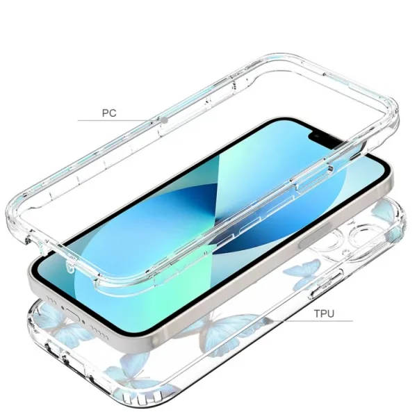 DUAL ART Odolný kryt Apple iPhone 14 BUTTERFLY