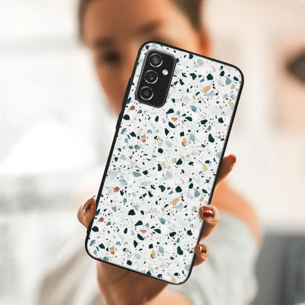 MY ART Ochranný kryt Samsung Galaxy M52 5G -GREY TERRAZZO (163)