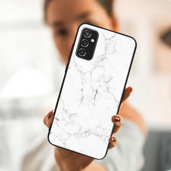 MY ART Ochranný kryt Samsung Galaxy M52 5G -WHITE MARBLE (144)