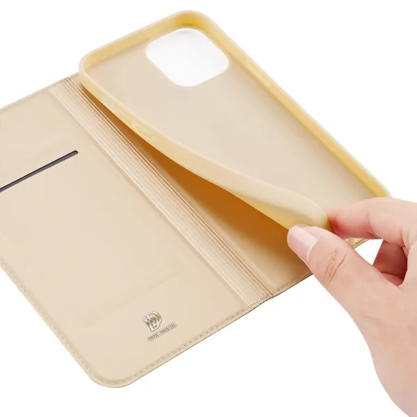 DUX Peňaženkový kryt Apple iPhone 14 zlatý