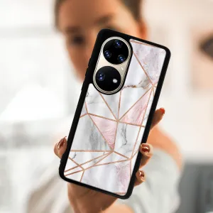 MY ART Ochranný kryt Huawei P50 Pro -PINK MARBLE (143)