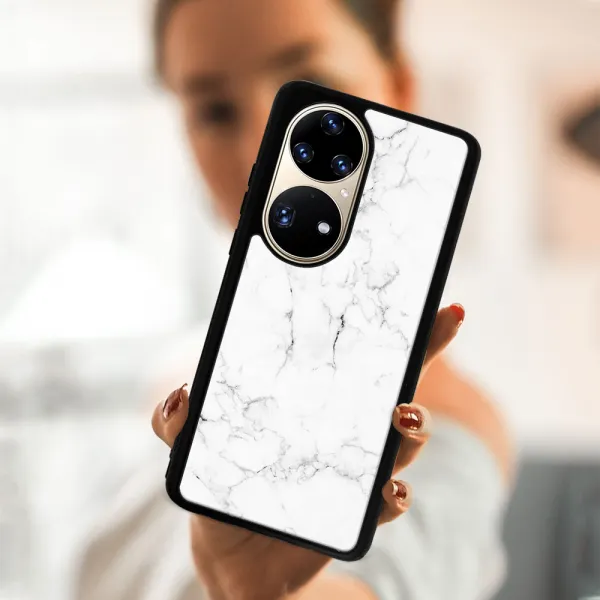 MY ART Ochranný kryt Huawei P50 Pro -WHITE MARBLE (144)