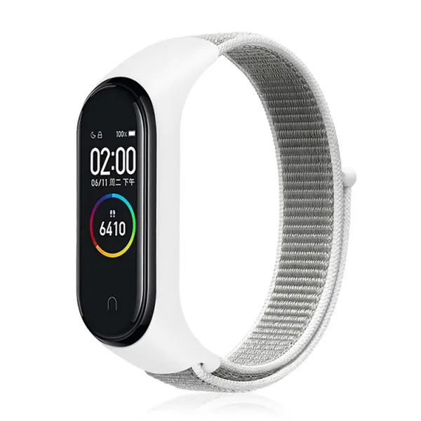 NYLON Vymeniteľný remienok pre Xiaomi Smart Band 7 šedý