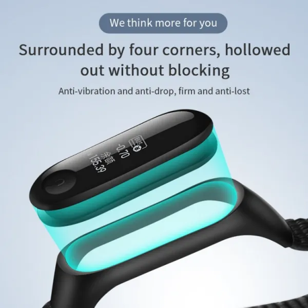 NYLON Vymeniteľný remienok pre Xiaomi Smart Band 7 šedý
