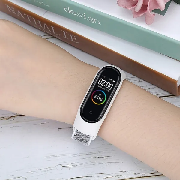NYLON Vymeniteľný remienok pre Xiaomi Smart Band 7 šedý