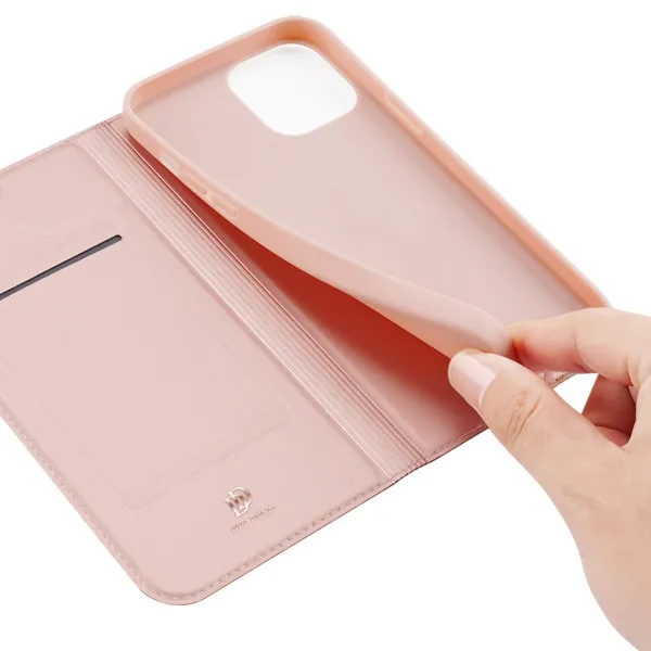 DUX Peňaženkový kryt Apple iPhone 14 Plus ružový