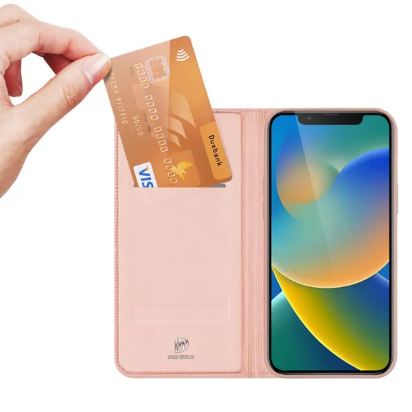 DUX Peňaženkový kryt Apple iPhone 14 Plus ružový