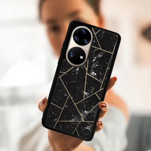 MY ART Ochranný kryt Huawei P50 Pro -POLYGONAL (150)