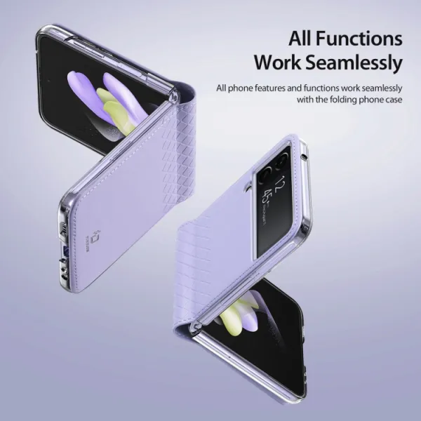 DUX BRIL Puzdro pre Samsung Galaxy Z Flip4 5G fialové