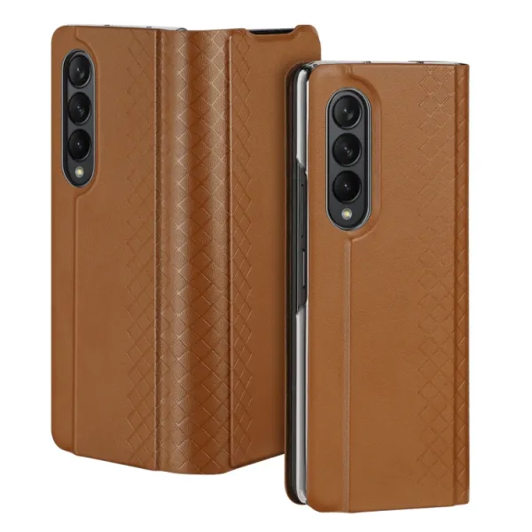 DUX BRIL Puzdro pre Samsung Galaxy Z Fold4 5G hnedé