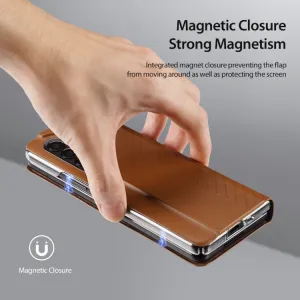 DUX BRIL Puzdro pre Samsung Galaxy Z Fold4 5G hnedé