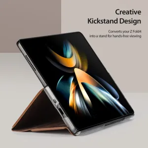 DUX BRIL Puzdro pre Samsung Galaxy Z Fold4 5G hnedé