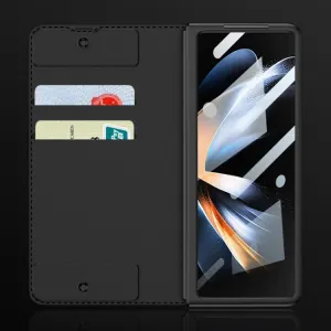 GKK SYNTHETIC Zaklápacie puzdro Samsung Galaxy Z Fold4 5G šedý
