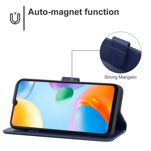 SMOOTH Peňaženkové puzdro pre Xiaomi Poco C40 modré