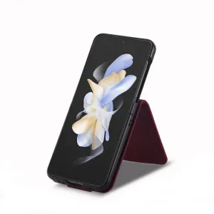 IMEEKE RFID Peňaženkové puzdro Samsung Galaxy Z Flip 3 5G červené