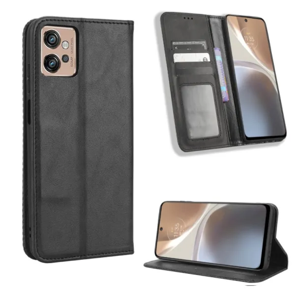 BUSINESS Peňaženkový kryt pre Motorola Moto G32 čierny