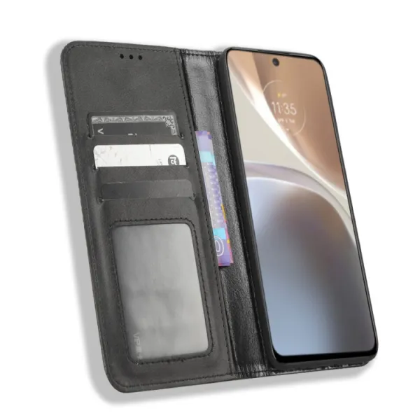 BUSINESS Peňaženkový kryt pre Motorola Moto G32 čierny
