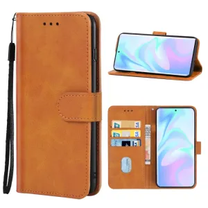 SMOOTH Peňaženkové puzdro pre ZTE Blade A7s 2020-hnedá
