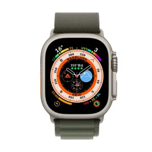 NYLON Vymeniteľný remienok pre Apple Watch Ultra 1 / 2 / 3 (49mm) / 9 / 8 / 7 (45mm) zelený