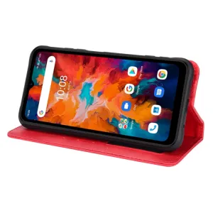 BUSINESS Peňaženkový kryt pre Umidigi Bison X10-červená
