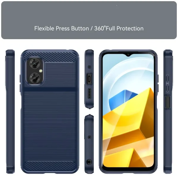 FLEXI TPU Kryt pre Xiaomi Poco M5 modrý