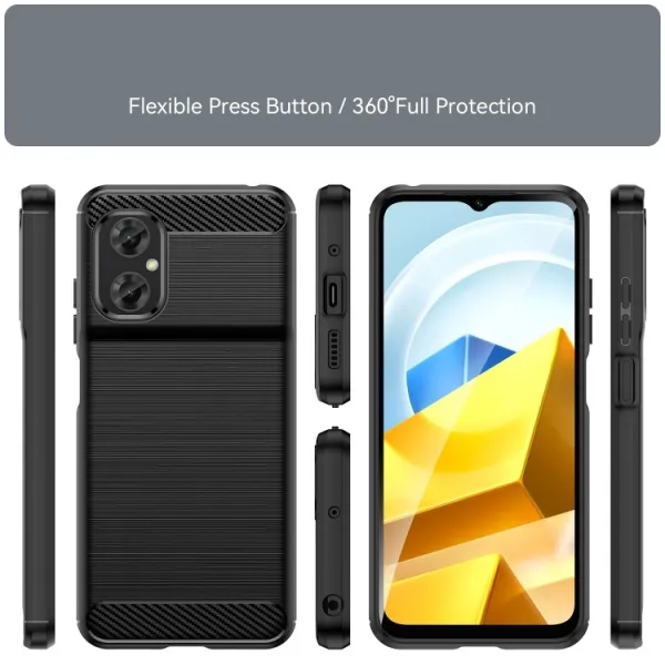 FLEXI TPU Kryt pre Xiaomi Poco M5 čierny