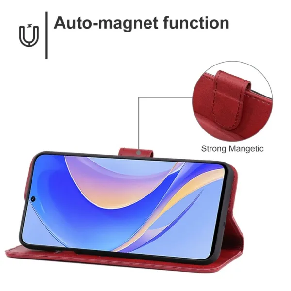 SMOOTH Peňaženkové puzdro pre Huawei nova Y90 červené